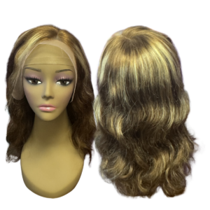 gold & brown wavy