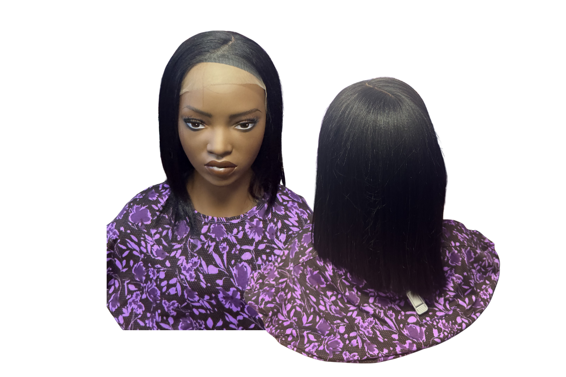 Hair Wigs yaki straight jet black 10 inch