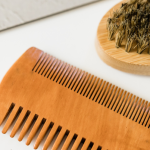 beard hair comb & brush